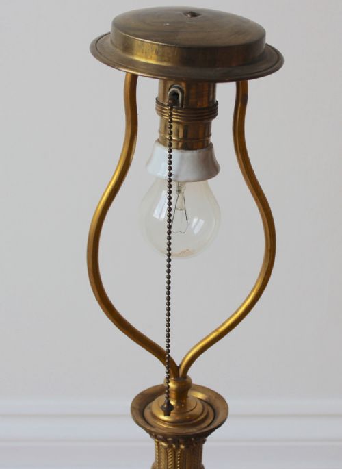 FRENCH EMIRE COLUMN LAMP - ADDITIONAL PHOTO 2