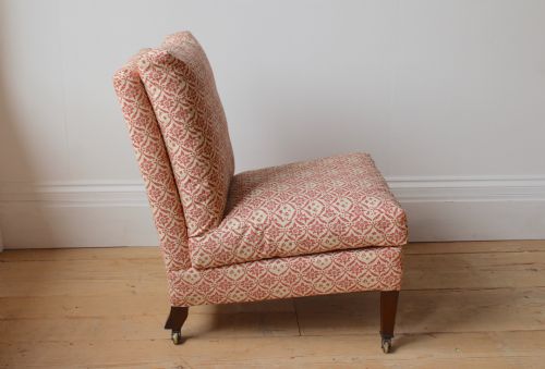 PAIR OF HOWARD AND SONS SLIPPER CHAIRS - ADDITIONAL PHOTO 5