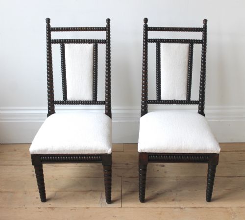 PAIR OF BOBBIN SIDE CHAIRS - ADDITIONAL PHOTO 1