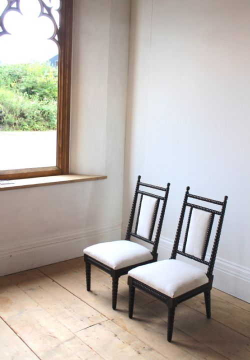 PAIR OF BOBBIN SIDE CHAIRS - ADDITIONAL PHOTO 3