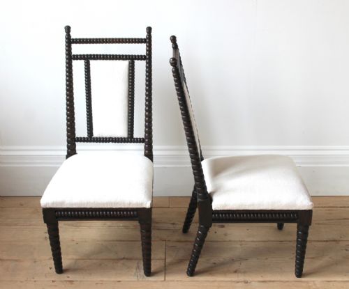 PAIR OF BOBBIN SIDE CHAIRS - ADDITIONAL PHOTO 4