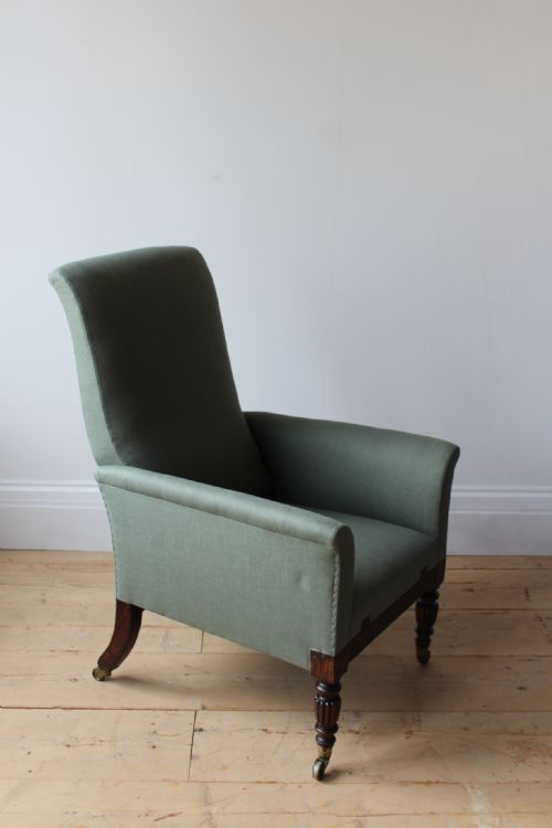 19TH CENTURY LIBRARY CHAIR - ADDITIONAL PHOTO 1