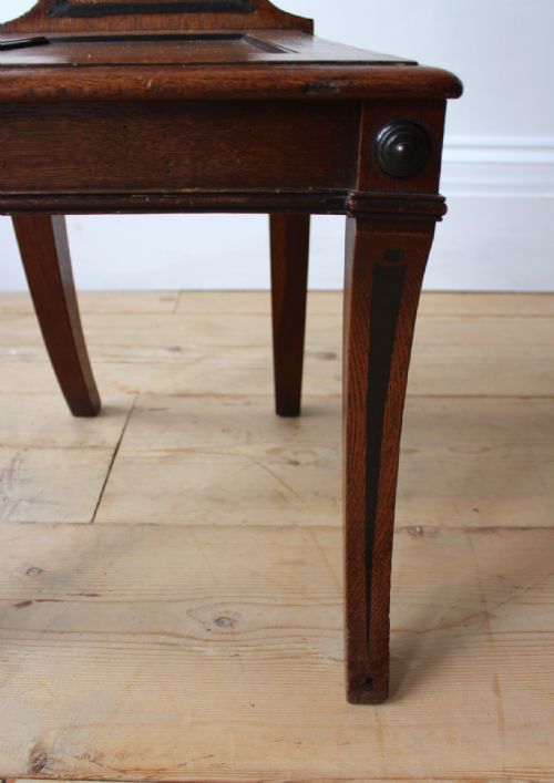 PAIR OF 19TH CENTURY HALL CHAIRS - ADDITIONAL PHOTO 5