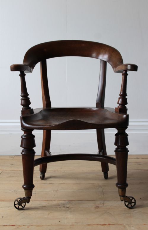 19th century desk chair - CATEGORY: ANTIQUE CHAIRS - DATED 19TH CENTURY