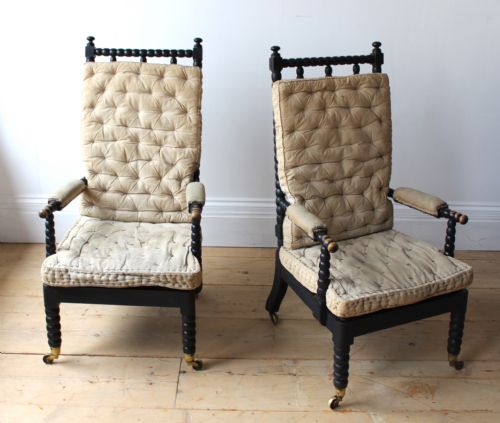 PAIR OF 19TH CENTURY BOBBIN ARMCHAIRS - ADDITIONAL PHOTO 2