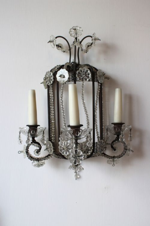 PAIR OF 1920S WALL SCONCES - ADDITIONAL PHOTO 1