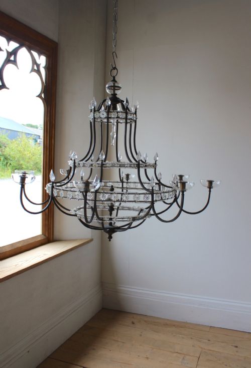 20th century chandelier - CATEGORY: ANTIQUE LIGHTING - DATED 1920