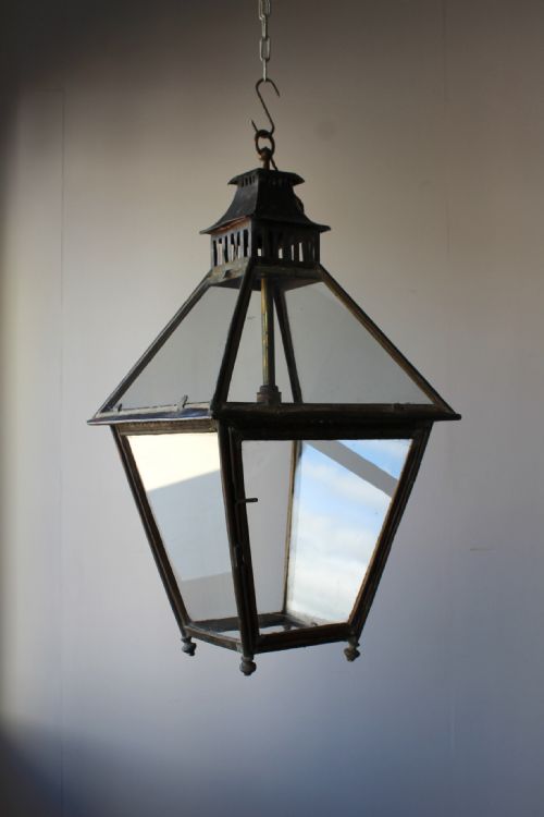 19th century lantern - CATEGORY: ANTIQUE ART - DATED 19TH CENTURY