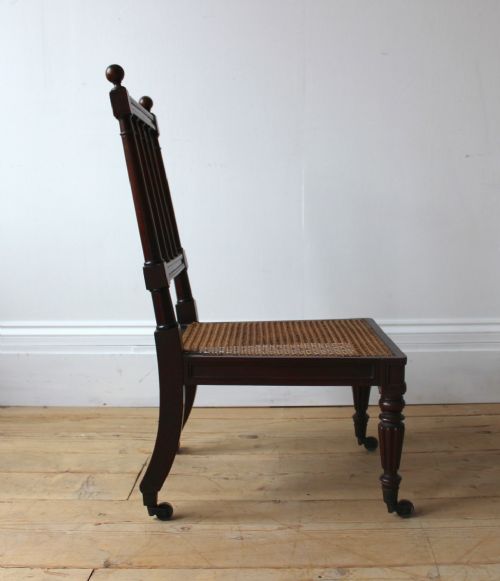 19TH CENTURY GILLOWS SLIPPER CHAIR - ADDITIONAL PHOTO 4