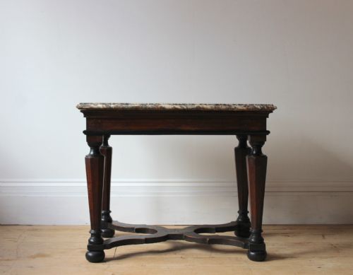 marble topped center table - CATEGORY: ANTIQUE TABLES - DATED 19TH CENTURY