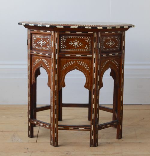 19th century hoshiarpur table - CATEGORY: ANTIQUE TABLES - DATED 19TH CENTURY