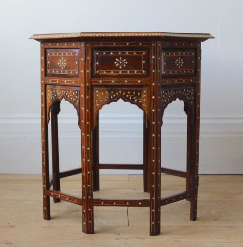 19th century hoshiarpur table - CATEGORY: ANTIQUE TABLES - DATED 19TH CENTURY