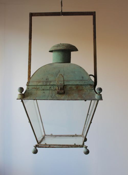 19th century french lantern - CATEGORY: ANTIQUE LIGHTING - DATED 19TH CENTURY