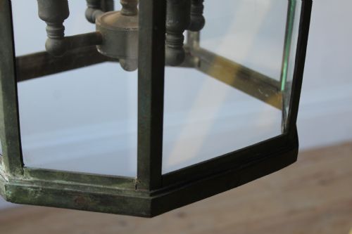 20TH CENTURY BRONZE LANTERN - ADDITIONAL PHOTO 1