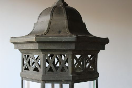 20TH CENTURY BRONZE LANTERN - ADDITIONAL PHOTO 2