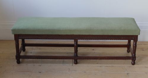 19TH CENTURY GOTHIC REVIVAL BENCH - ADDITIONAL PHOTO 1