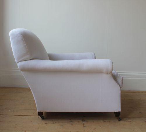 PAIR OF HOWARD STYLE ARMCHAIRS - ADDITIONAL PHOTO 2
