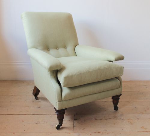 19TH CENTURY LIBRARY CHAIR - ADDITIONAL PHOTO 1