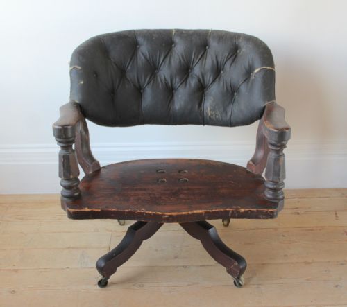 19th century desk chair - CATEGORY: ANTIQUE CHAIRS - DATED 19TH CENTURY