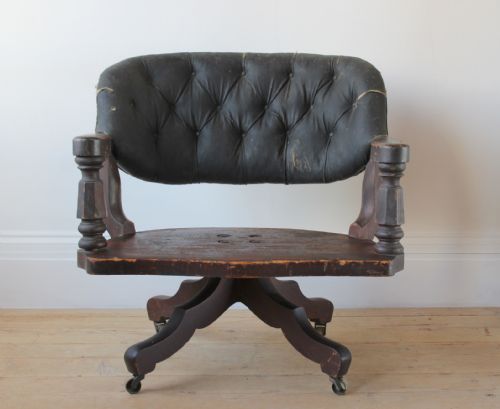 19TH CENTURY DESK CHAIR - ADDITIONAL PHOTO 1