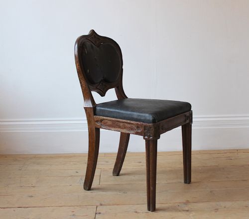 PAIR OF 19TH CENTURY GOTHIC CHAIRS - ADDITIONAL PHOTO 4