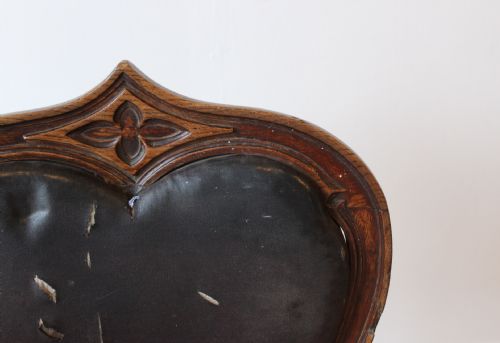 PAIR OF 19TH CENTURY GOTHIC CHAIRS - ADDITIONAL PHOTO 5