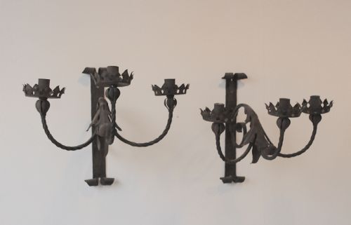 20TH CENTURY GOTHIC WALL LIGHTS - ADDITIONAL PHOTO 2