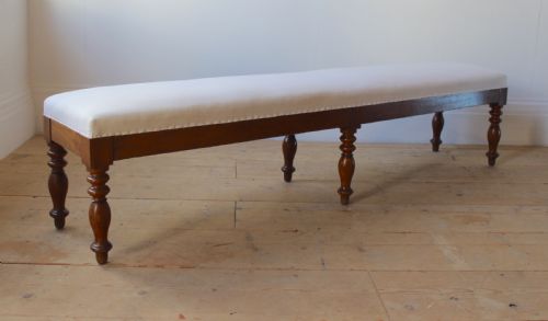 19TH CENTURY FRENCH FRUITWOOD BENCH - ADDITIONAL PHOTO 2