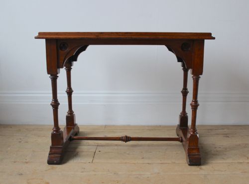 19th century pugin style table - CATEGORY: ANTIQUE TABLES - DATED 19TH CENTURY