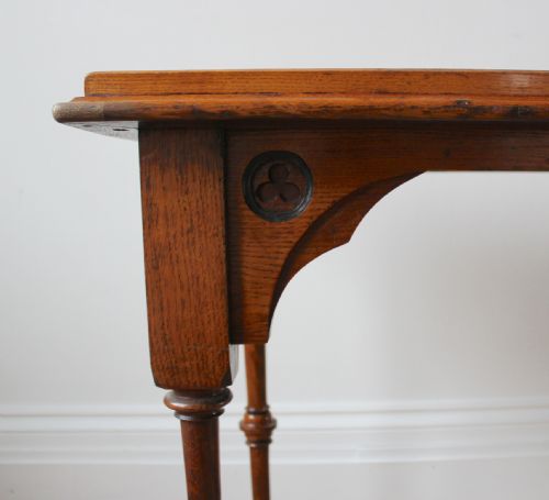 19TH CENTURY PUGIN STYLE TABLE - ADDITIONAL PHOTO 2