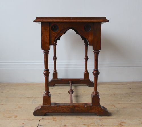19TH CENTURY PUGIN STYLE TABLE - ADDITIONAL PHOTO 5
