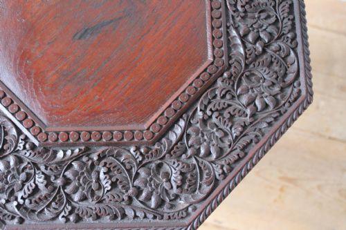 19TH CENTURY ANGLO INDIAN TABLE - ADDITIONAL PHOTO 7