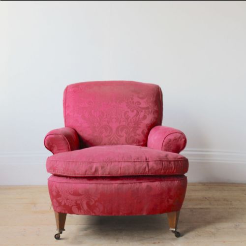 19th century howard style armchair - CATEGORY: ANTIQUE CHAIRS - DATED 19TH CENTURY