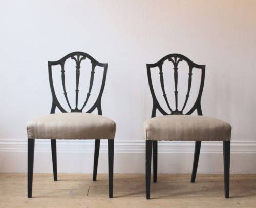 pair of george iii side chairs - CATEGORY: ANTIQUE CHAIRS - DATED 19TH CENTURY