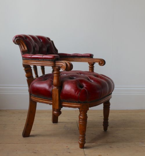 PAIR OF 19TH CENTURY DESK CHAIRS - ADDITIONAL PHOTO 3