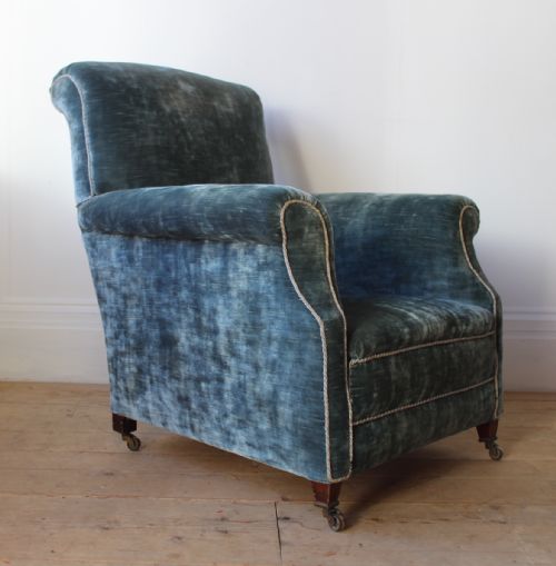 PAIR OF EDWARDIAN ARMCHAIRS - ADDITIONAL PHOTO 1