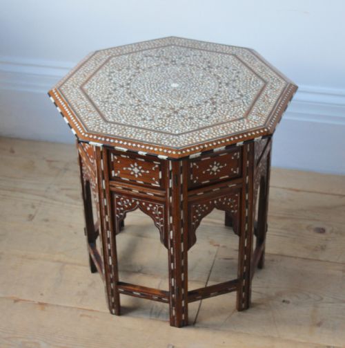 19TH CENTURY INDIAN HOSHIAPUR SIDE TABLE - ADDITIONAL PHOTO 1