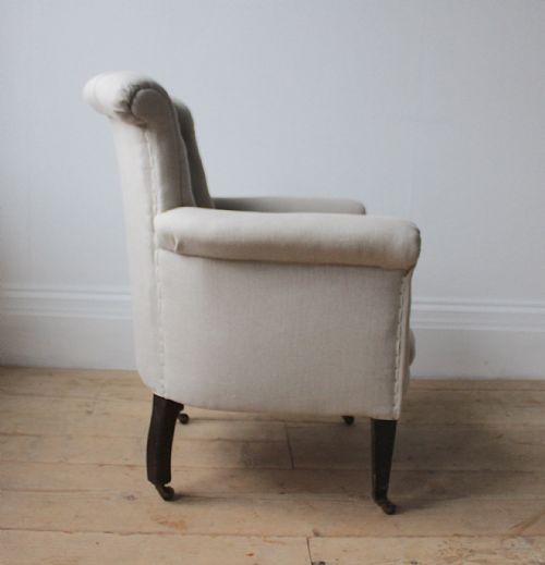 PAIR OF EDWARDIAN ARMCHAIRS - ADDITIONAL PHOTO 3