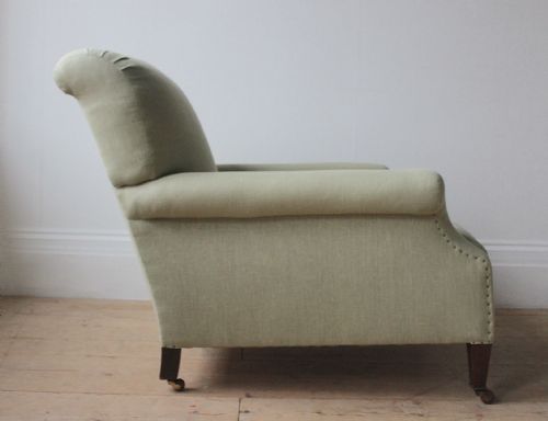 PAIR OF HOWARD STYLE ARMCHAIRS - ADDITIONAL PHOTO 3