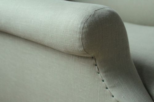 PAIR OF HOWARD STYLE ARMCHAIRS - ADDITIONAL PHOTO 4