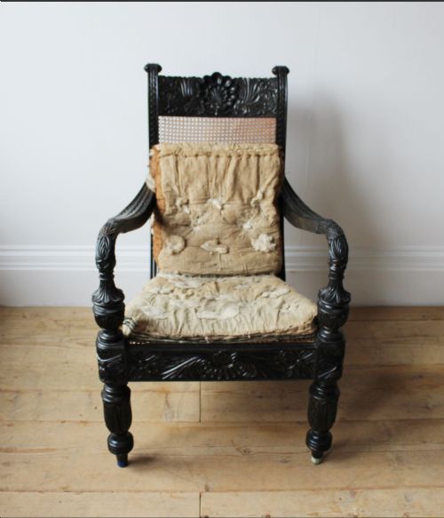 19th century ceylonese chair - CATEGORY: ANTIQUE CHAIRS - DATED 19TH CENTURY