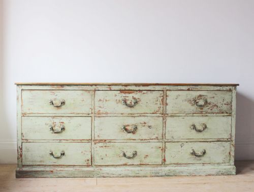 19th century dresser base - CATEGORY: ANTIQUE SIDEBOARDS - DATED 19TH CENTURY