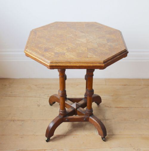 19th century gothic revival lamp table - CATEGORY: ANTIQUE TABLES - DATED 19TH CENTURY