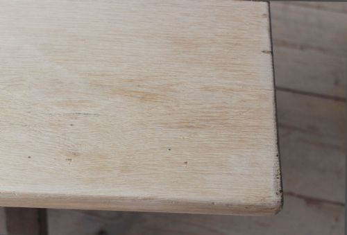 AN ENGLISH OAK XFRAME TABLE - ADDITIONAL PHOTO 2