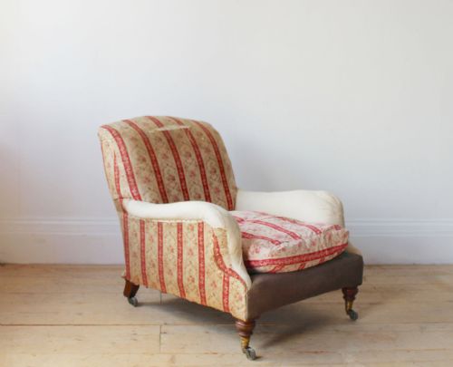 19th century howard and son grafton armchair - CATEGORY: ANTIQUE CHAIRS - DATED 19TH CENTURY