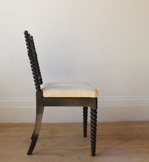 PAIR OF GOTHIC BOBBIN CHAIRS - ADDITIONAL PHOTO 3