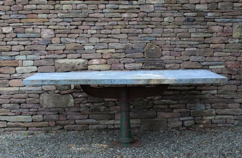 19TH CENTURY ZINC TOP TABLE - ADDITIONAL PHOTO 1