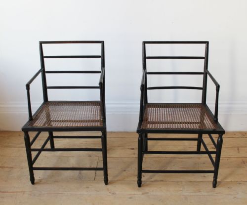 PAIR OF 19TH CENTURY SIDE CHAIRS - ADDITIONAL PHOTO 1
