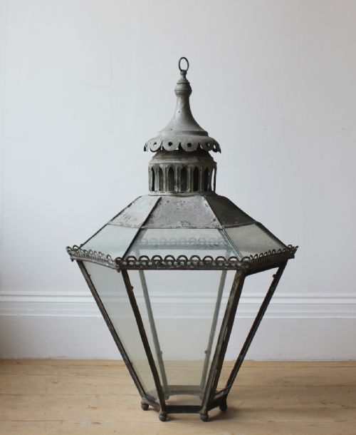19th century lantern - CATEGORY: ANTIQUE LIGHTING - DATED 19TH CENTURY