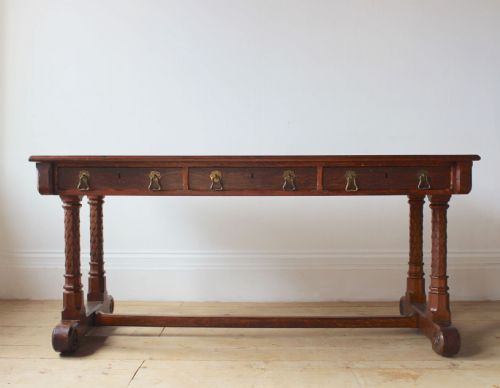 victorian writing table by gillows - CATEGORY: ANTIQUE TABLES - DATED VICTORIAN